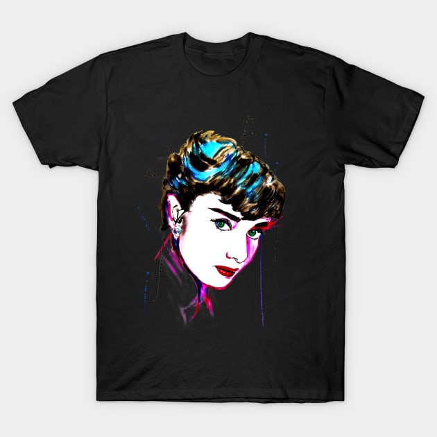 Audrey Hepburn-Funny Face T-Shirt by beaugeste2280@yahoo.com